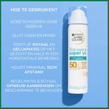 Garnier - Ambre Solaire - Over Make-up Beschermende Mist - Transparant - SPF 50