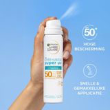 Garnier - Ambre Solaire - Over Make-up Beschermende Mist - Transparant - SPF 50