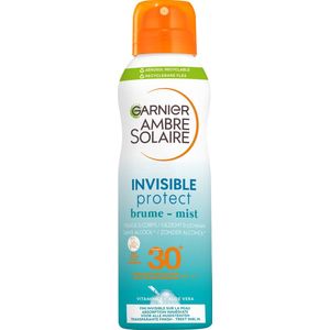 Garnier Ambre Solaire Invisible Protect Mist Zonnebrand Spray - SPF30 - 0% Alcohol - 200ml