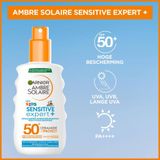 Ambre Solaire Sensitive Expert Kids Zonnebrandspray SPF 50+ Zonnebrand voor de Kinderhuid met Ceramide Protect 150ml