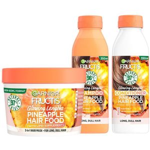 Garnier Fructis Hair Food Pineapple Shampoo, Conditioner & Mask 2 x 350 ml + 400 ml