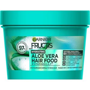 Garnier Fructis - Hair Food Aloe Vera - Haarmasker - 3-in-1 - 97% Natuurlijke Oorsprong