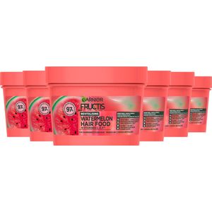 Garnier - Fructis Hair Food Watermelon - Haarmasker - 6 x 400ml - Vegan