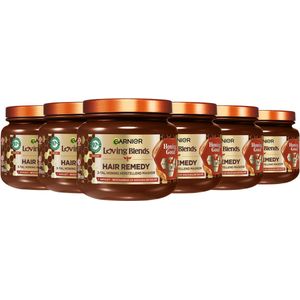 Garnier Loving Blends Honing Goud Hair Remedy Haarmasker - Herstellend Masker Voor Beschadigd, Breekbaar Haar - 3 x 340ml