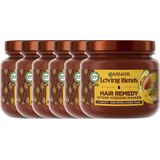 Garnier Loving Blends - Masker - Avocado Olie & Shea Boter - Droog of Pluizig Haar - 340 ml - 6 stuks voordeelverpakking