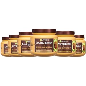 Garnier Loving Blends - Masker - Avocado Olie & Shea Boter - Droog of Pluizig Haar - 340 ml - 6 stuks voordeelverpakking