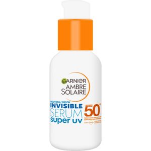 6x Garnier Ambre Solaire Invisible Super UV Serum SPF 50+ 30 ml