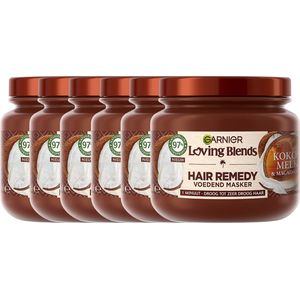 Garnier - Loving Blends - Haarmasker - Kokosmelk & Macadamia - 100% Gerecycled Pot