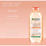 6x Garnier SkinActive Micellair Reinigingswater met Milde Peeling Alles-in-1 400 ml