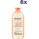 6x Garnier SkinActive Micellair Reinigingswater met Milde Peeling Alles-in-1 400 ml