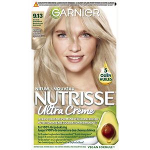 Garnier Nutrisse Ultra Crème Zeer Licht As Goudblond 9.13 - Permanente Haarkleuring