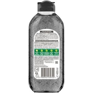 6x Garnier SkinActive Micellair Reinigingswater Jelly-water Alles-in-1 met Charcoal 400 ml