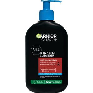 Garnier Pure Active BHA, Salicylic Acid and Charcoal Daily Face Cleanser 250ml