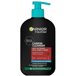 Garnier BHA Carbon Cleanser Wasgel met houtskool, anti-mee-eters en anti-puistjes, 250 ml