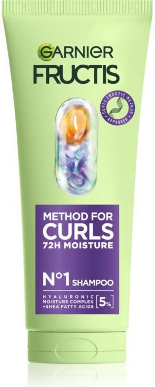 Garnier - Fructis Curls Method - Hydraterende Shampoo - 200 ml - Voor Golvend en Krullend Haar