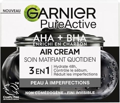 Garnier - PureActive - Dagelijkse Matterende Verzorging - 50 ml - Verrijkt met Niacinamide, AHA en BHA