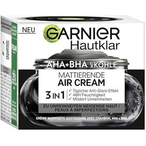 Garnier SkinActive AHA+BHA met kooltjes, 3-in-1 gezichtscrème, matterende Air Cream voor naar onzuiverheden neigende huid, 50 ml