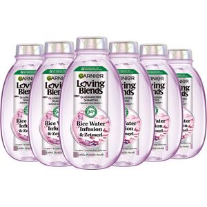 Garnier Loving Blends Rice Water Shampoo - 6x 300 ml
