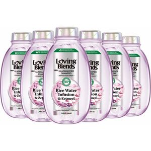 Garnier Loving Blends Rice Water shampoo - 6 stuks - voordeelverpakking