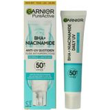 Garnier PureActive BHA + Niacinamide Daily fluid met SPF 50+ tegen onzuiverheden - lichte, matte formule - 40ml
