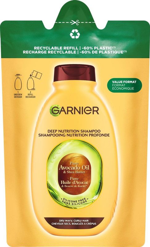 Garnier - Loving Blends - Shampoo Refill - Avocado Olie & Shea Boter - 400ml
