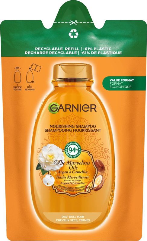 Garnier - Loving Blends - Shampoo Refill - Argan- & Cameliaolie