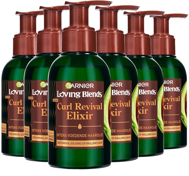 Garnier - Loving Blends Avocado Olie & Shea Boter - Haarolie - 6x 120 ml - Intens Voedend