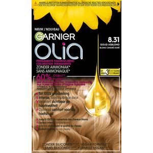 Garnier - Olia - Goud Asblond 8.31 - Permanente Haarkleuring - Zonder Ammoniak - Tot 100% Grijsdekking