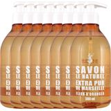 Savon Le Naturel Handzeep Oranjebloesem Extra Pur van Marseille - 8 x 500 ml