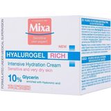 MIXA - Hyalurogel Rich - Dagcrème - 50 ml - Intensief Hydraterend