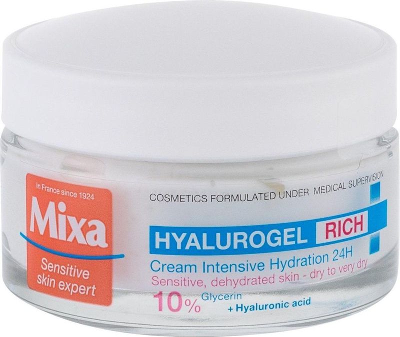 MIXA - Hyalurogel Rich - Dagcrème - 50 ml - Intensief Hydraterend