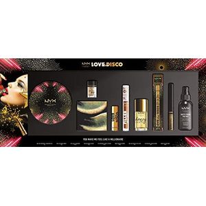 NYX Professional Makeup You Make Me Feel Like a Millionaire Make-upset, 9-delig, goudkleurige make-up voor ogen, lippen, gezicht, ideaal cadeau voor make-up-fans
