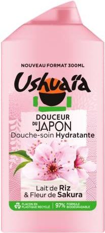 Ushuaïa Douceur du Japon doucheverzorging, rijstmelk & sakurabloem, 300 ml