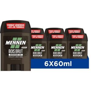 Mennen Natural Force Deodorant van natuurlijke oorsprong voor heren, 48 uur stick, breed, zonder alcohol tegen vingerafdrukken