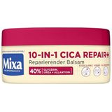 Mixa Urea Balsem, met 40% glycerine, ureum en allatoïne, herstellend, hydraterend, voor zeer droge, gebarsten huid op ellebogen, knieën, voeten en handen, 10-in-1 Urea Cica Repair+, 150 ml