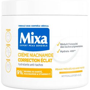 Mixa - Niacinamide Correction Gloss Cream - Anti-vlek Vochtinbrengende Crème - 400ml