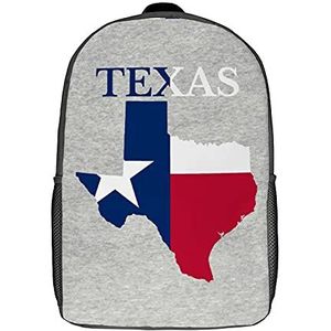 Texas vlag voor meisjes, elegant, bedrukt, van polyester, computerrugzak voor reizen, heren, 43 x 32 x 14 cm, rugzak 1664, 17Inch / 43x32x14cm