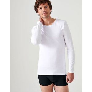 Damart - Dubbelzijdig gebreid T-shirt met lange mouwen Thermolactyl - Heren - Wit - (126-133)
