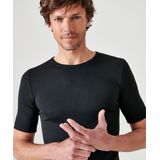 Damart - T-shirt met Korte Mouwen - Zwart - Thermolactyl Technologie