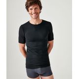 Damart - T-shirt met Korte Mouwen - Zwart - Thermolactyl Technologie