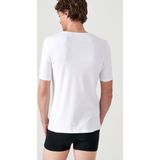 Damart - Klassiek gebreid T-shirt met korte mouwen Thermolactyl - Heren - Wit