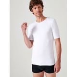 Damart - Klassiek gebreid T-shirt met korte mouwen Thermolactyl - Heren - Wit