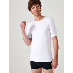 Damart - Klassiek gebreid T-shirt met korte mouwen Thermolactyl - Heren - Wit