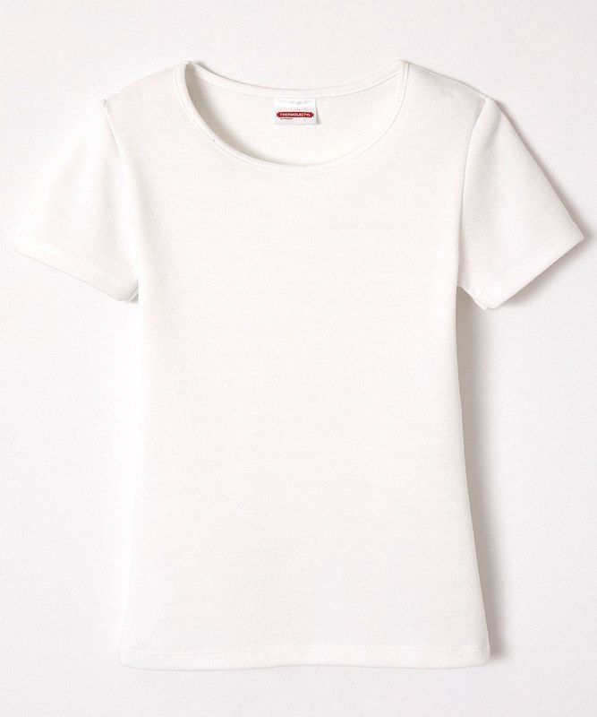 Damart - Thermolactyl T-shirt - Wit - 50% Gerecycled Polyester - Uniseks