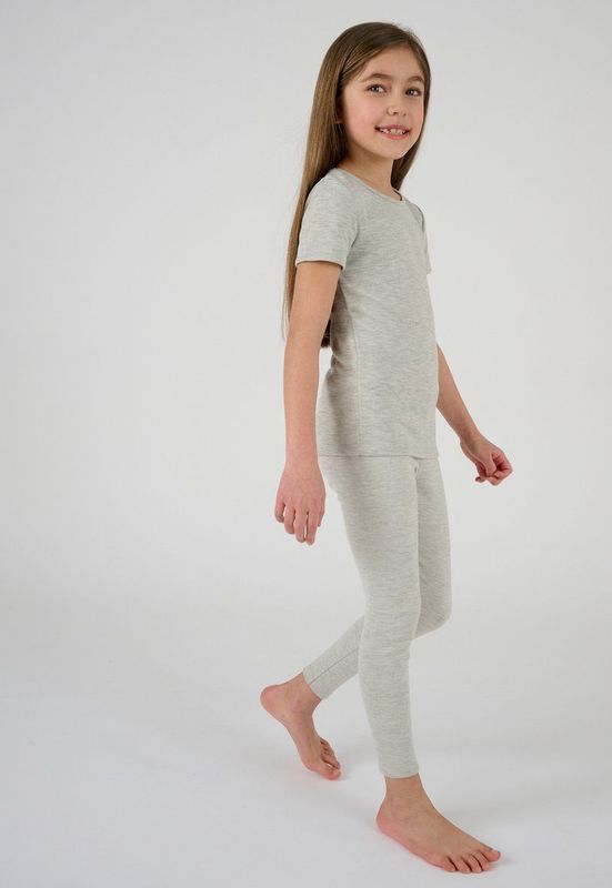 Damart T-shirt Interlock Thermolactyl Grade 3 meisjes - grijs - 2 ans
