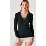 Damart - Thermolacty T-shirt - Zwart - Gerecycled Polyester en Acryl