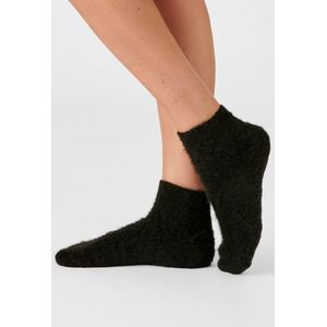 Damart - Halve Sokken - Zwart - Geborsteld Bouclette Thermolactyl