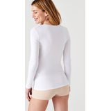 Damart - T-shirt Thermolactyl - Dames - Wit - Gerecycled Polyester