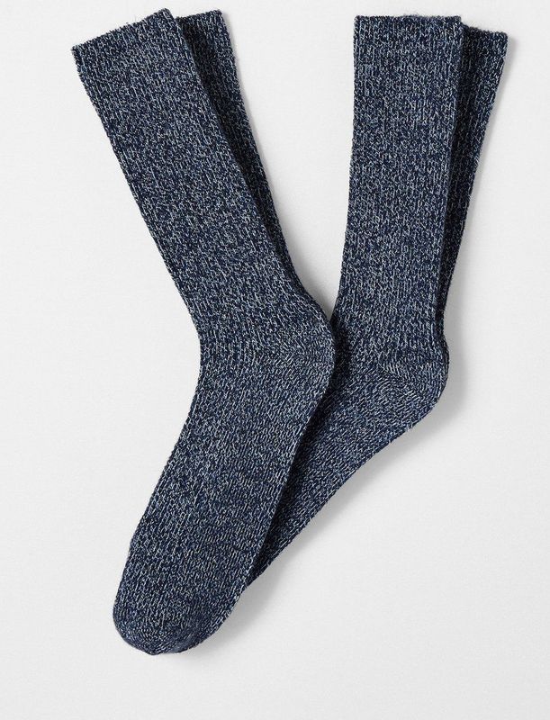 Thermosokken - Heather Blue - 44% Katoen 37% Acryl 8% Wol 5% Polyamide 5% Viscose 1% Elastaan