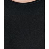 Damart - T-shirt Thermolactyl - Dames - Zwart - Fijn Ribgebreid - Medium Warmte